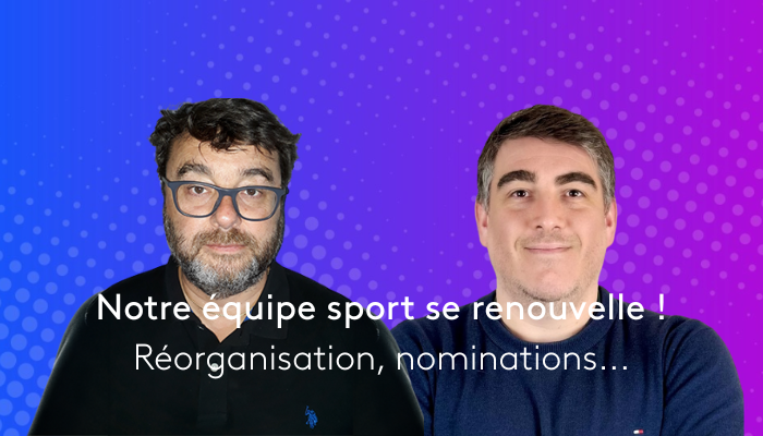 Nouvelle organisation équipe Kantar Media Sport