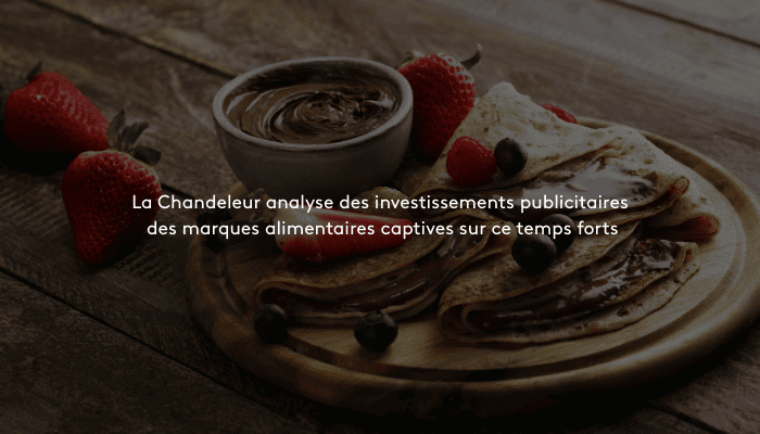 En 2025, le mois de janvier a ainsi concentré 22% des investissements publicitaires annuels de marques directement liées au plaisir de manger des crêpes : pâtes à tartiner, confitures, farines, levures et cidres.