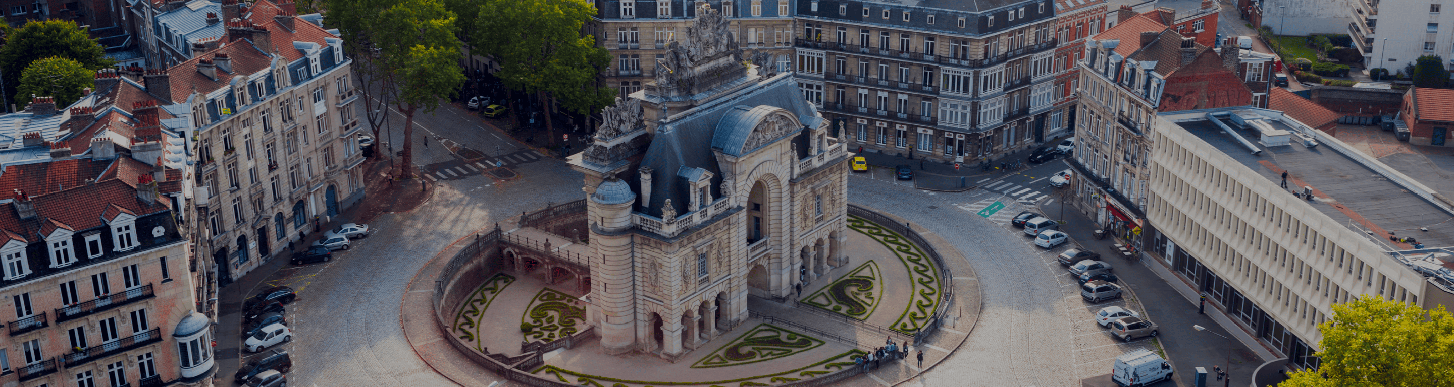 Rond point vue d'en haut